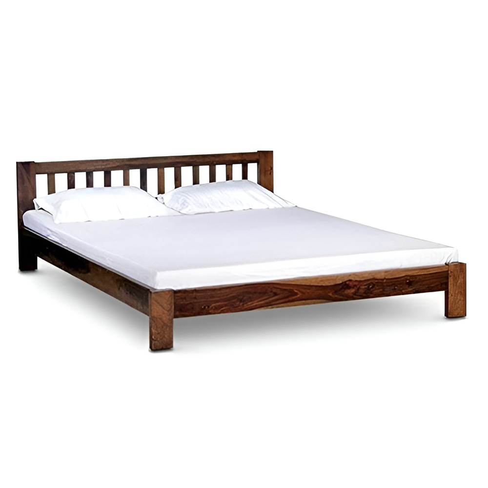 Double Size Bed by Urban Ladder -Solid Wood In Mahogany Finish