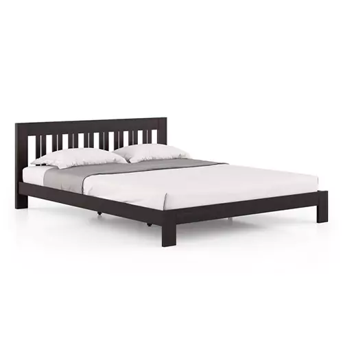 Queen Size Bed by Urban Ladder -Solid Wood In Mahogany Finish