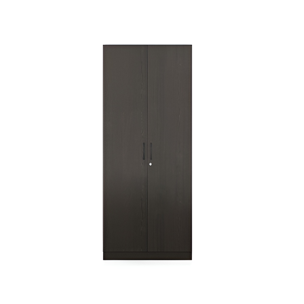 Engineered Wood 2 Door Wardrobe In Dark Wenge Finish by Urban Ladder