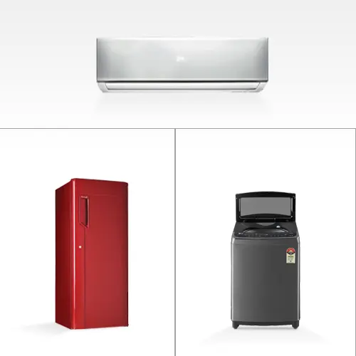 Home Appliance Combo - 6 - Single Door Fridge 170L, Fully Automatic Washing Machine 6kg, Air Conditioner 1 Ton Split Inverter 