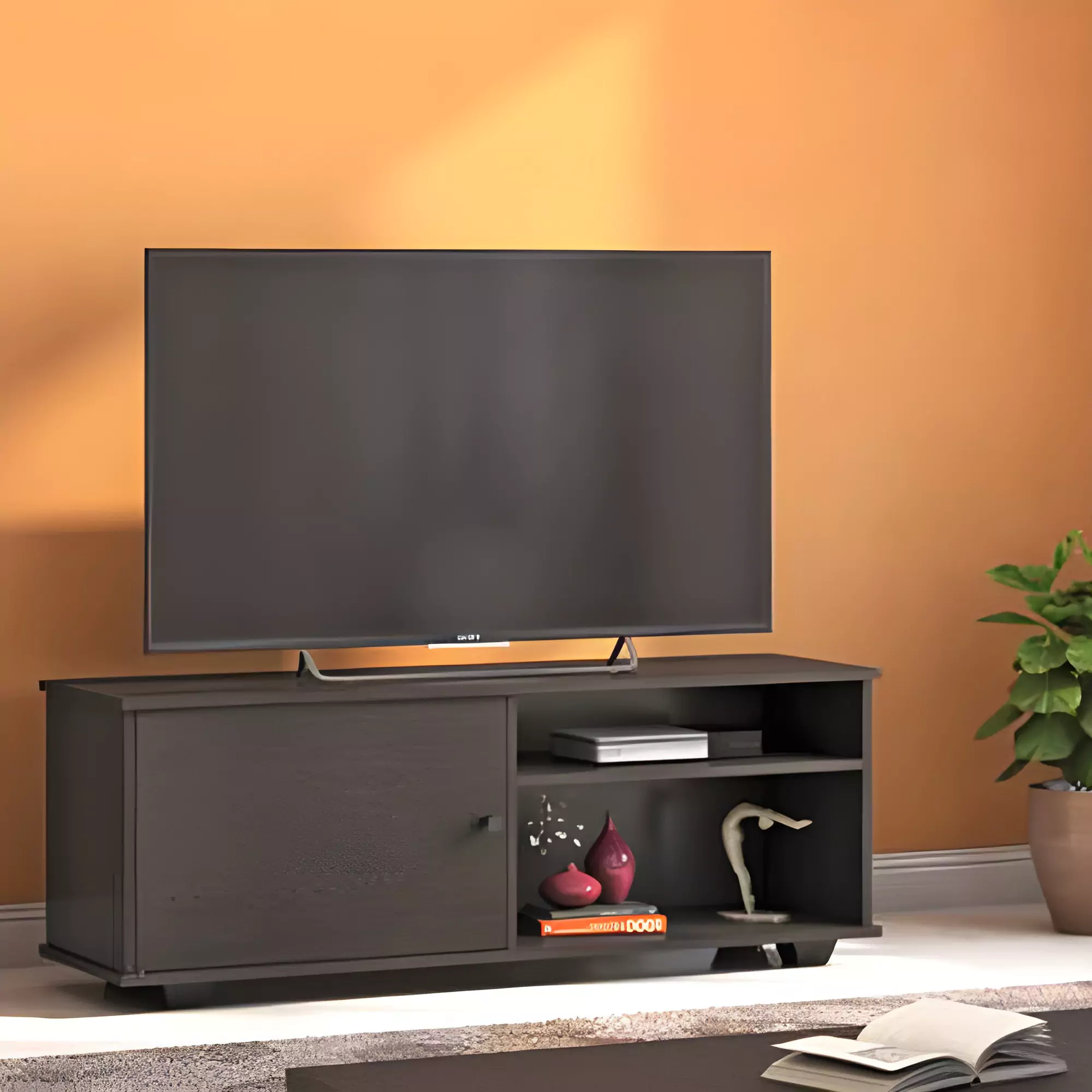 Home Appliance Combo -10 -TV 43 inches Smart Android, TV Unit by Urban Ladder,  Coffee Table by Urban Ladder