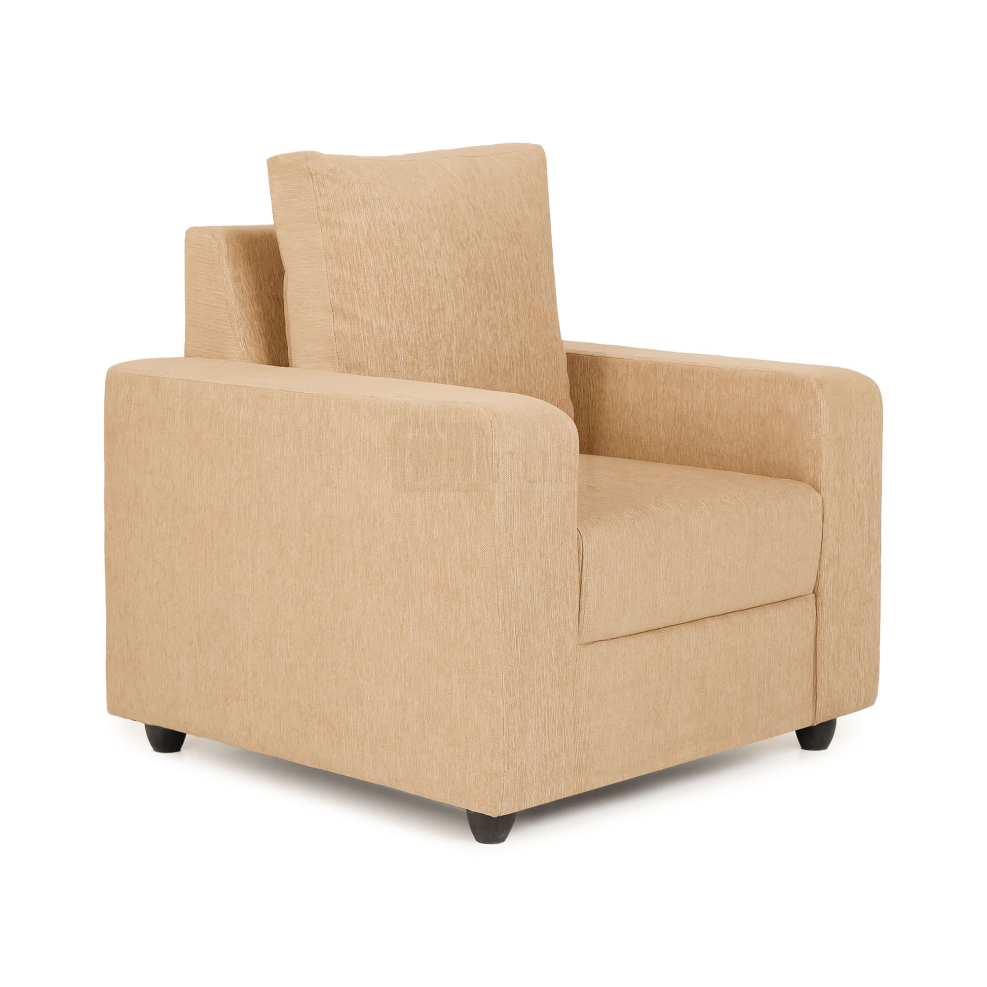 Klassik Beige 1 Seater Sofa by Elitrus