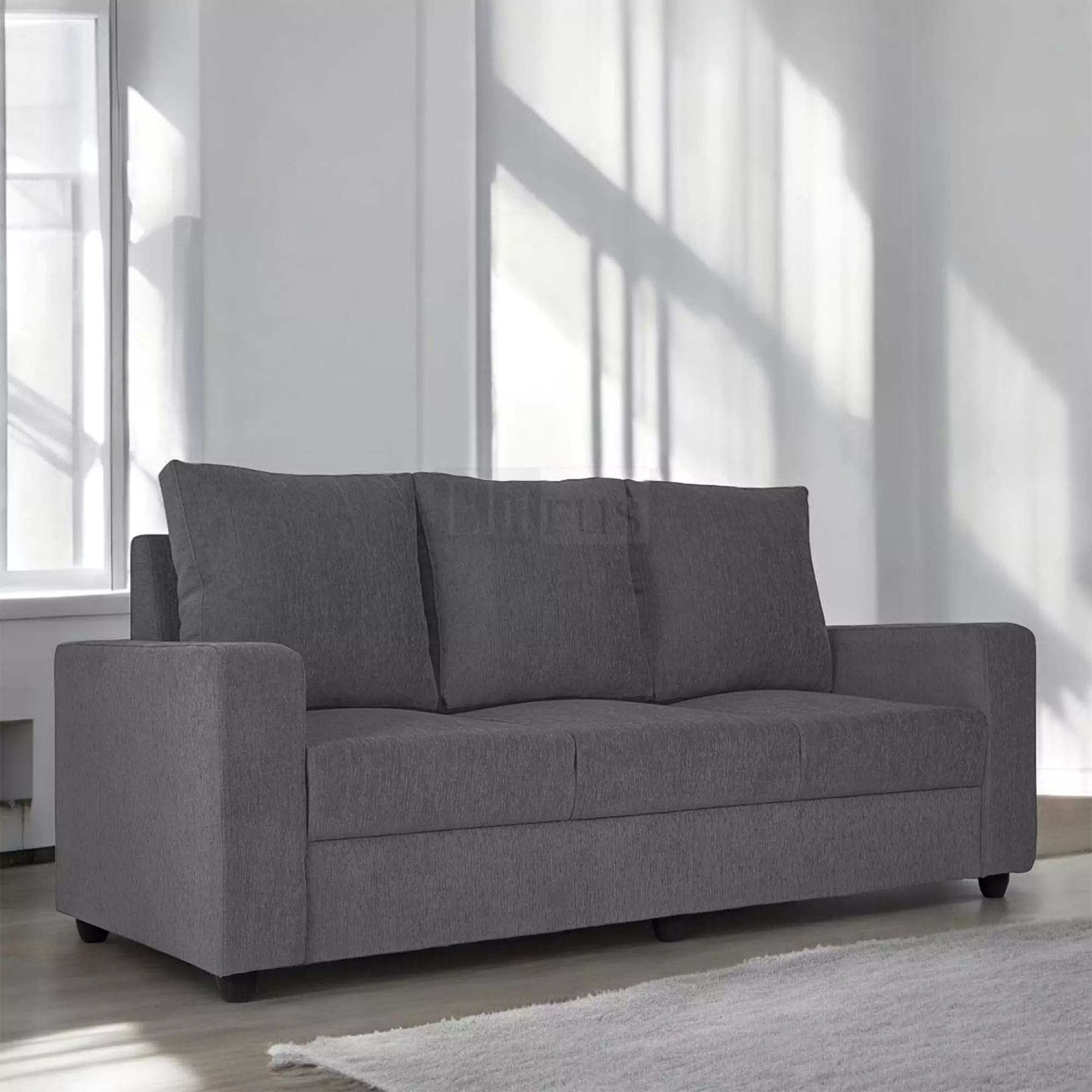 Klassik Grey 3 Seater Sofa by Elitrus