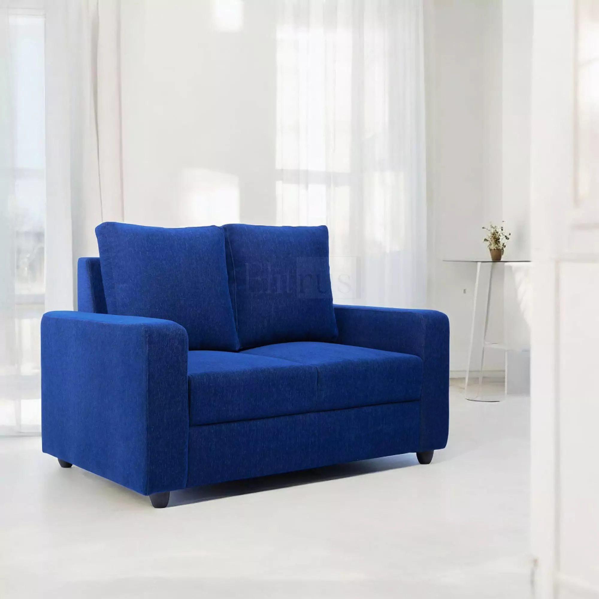 Klassik Blue 2 Seater Sofa by Elitrus