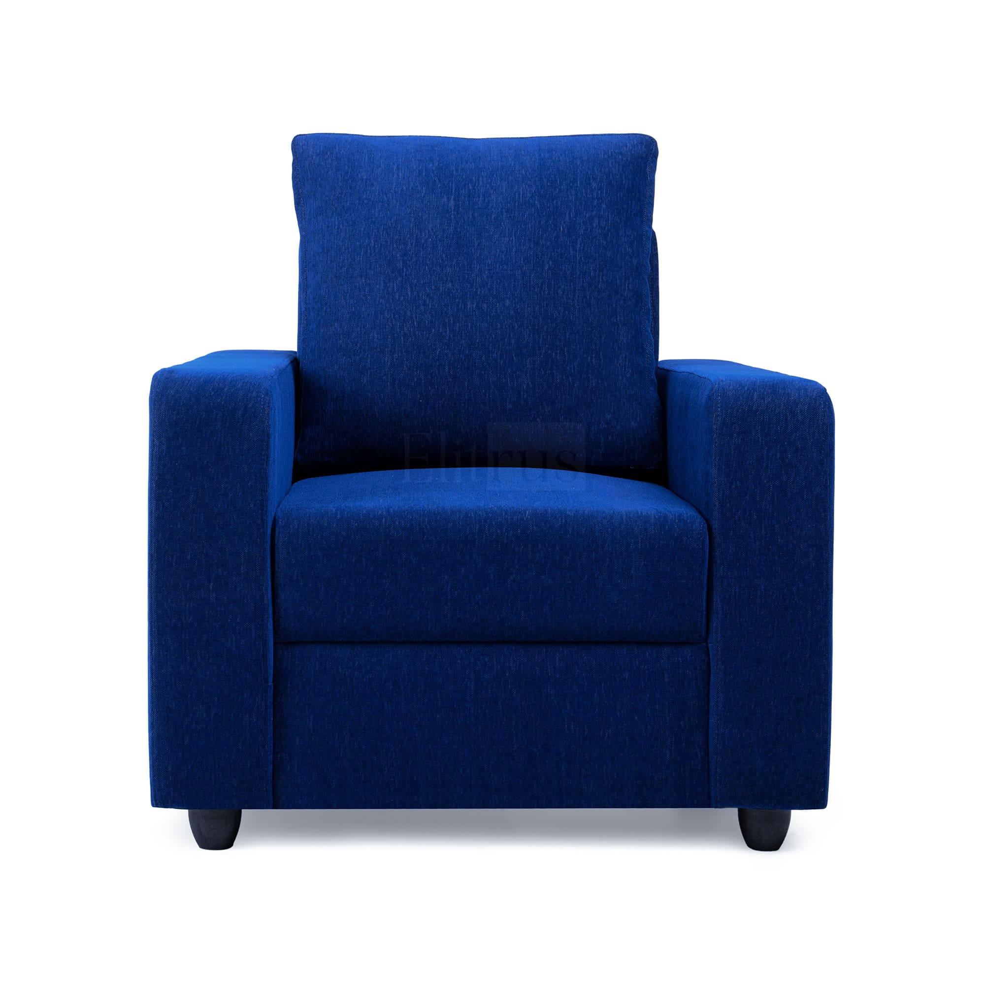 Klassik Blue 1 Seater Sofa by Elitrus