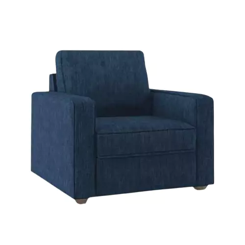 Klassik Blue 1 Seater Sofa by Elitrus