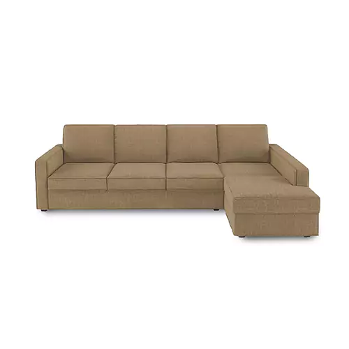 Klassik Beige L Shape Sofa (5 Seater - Left )  by Elitrus