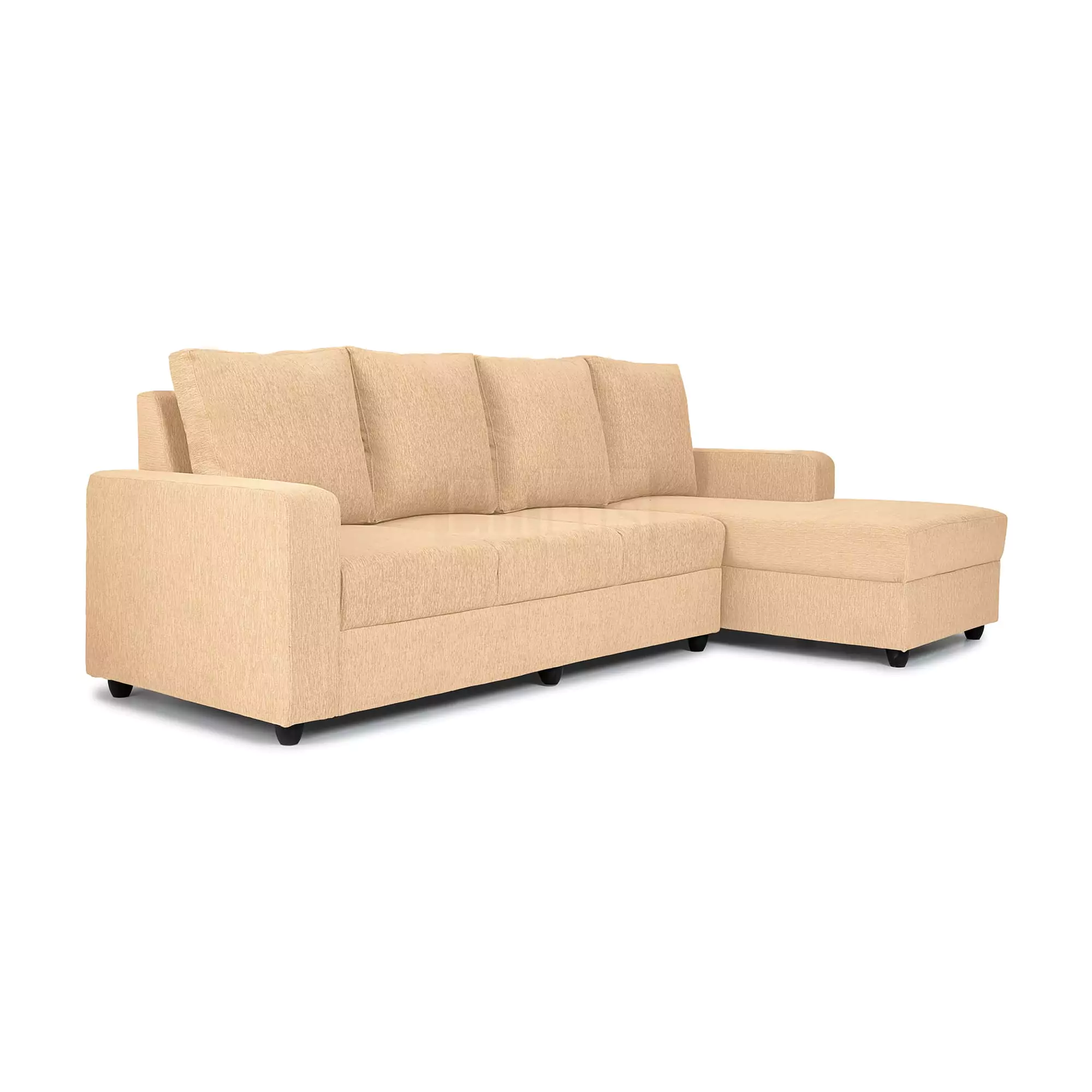 Klassik Beige L Shape Sofa (5 Seater - Left )  by Elitrus