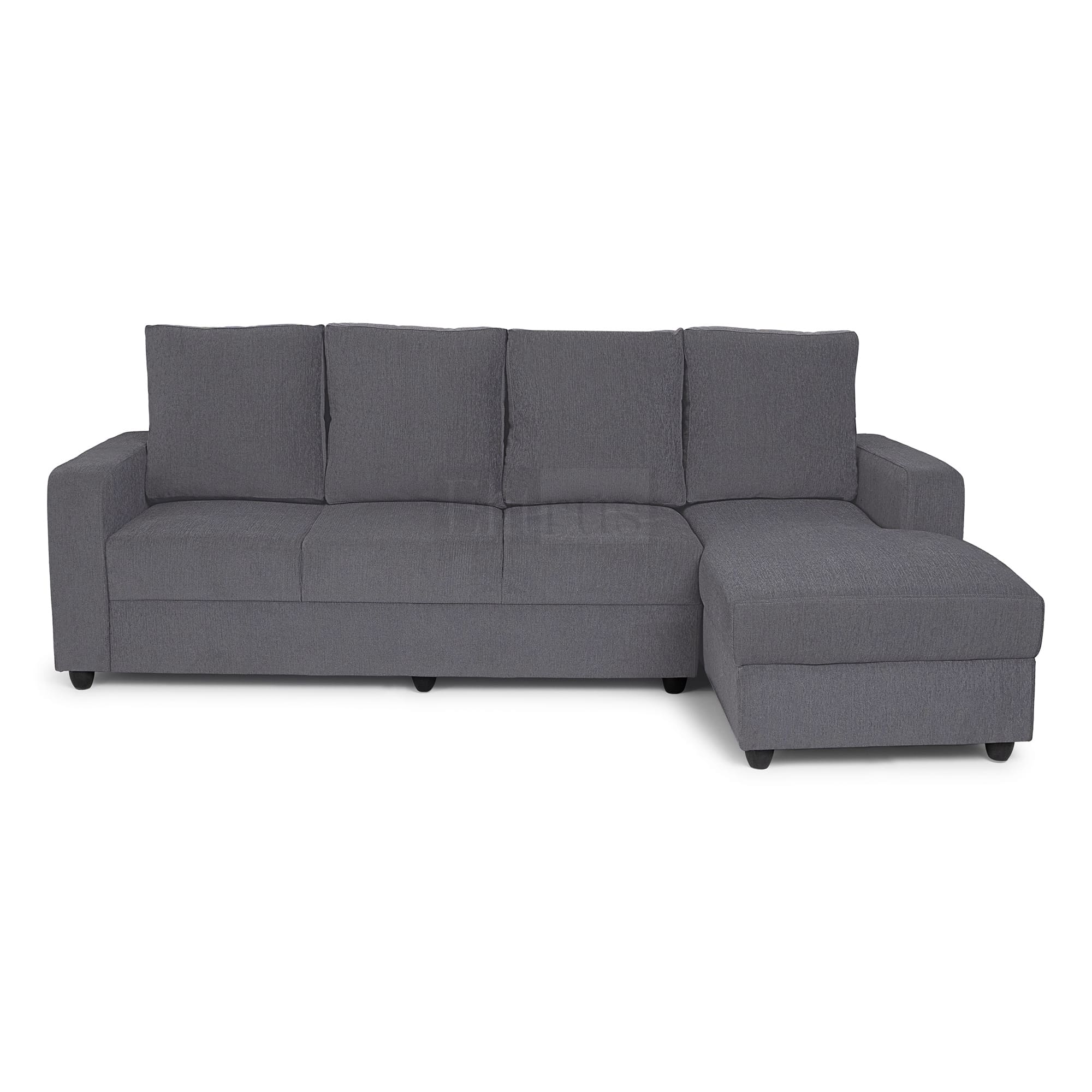 Klassik Grey L Shape Sofa (5 Seater - Left )  by Elitrus