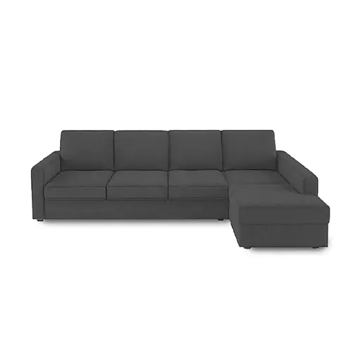 Klassik Grey L Shape Sofa (5 Seater - Left )  by Elitrus