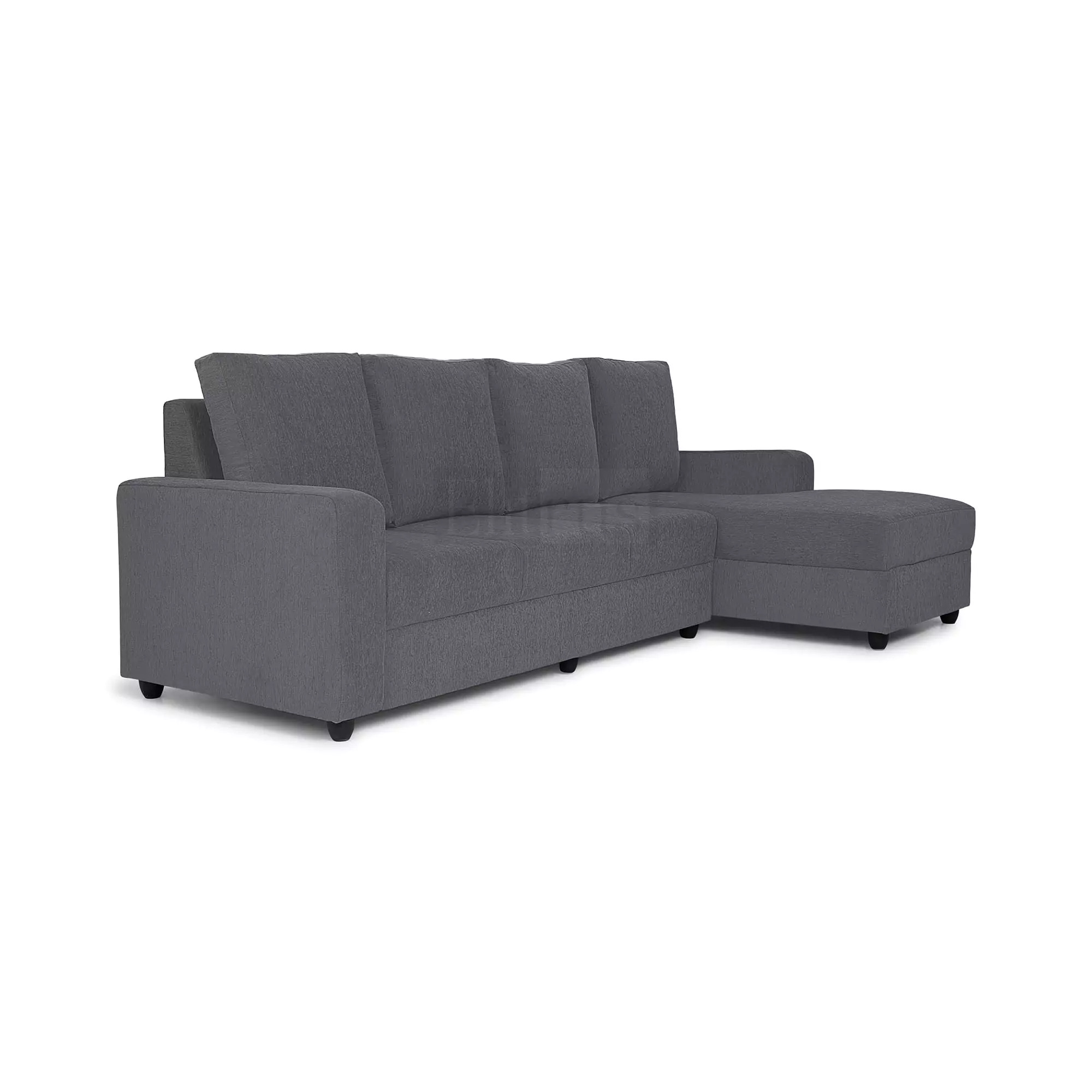 Klassik Grey L Shape Sofa (5 Seater - Left )  by Elitrus