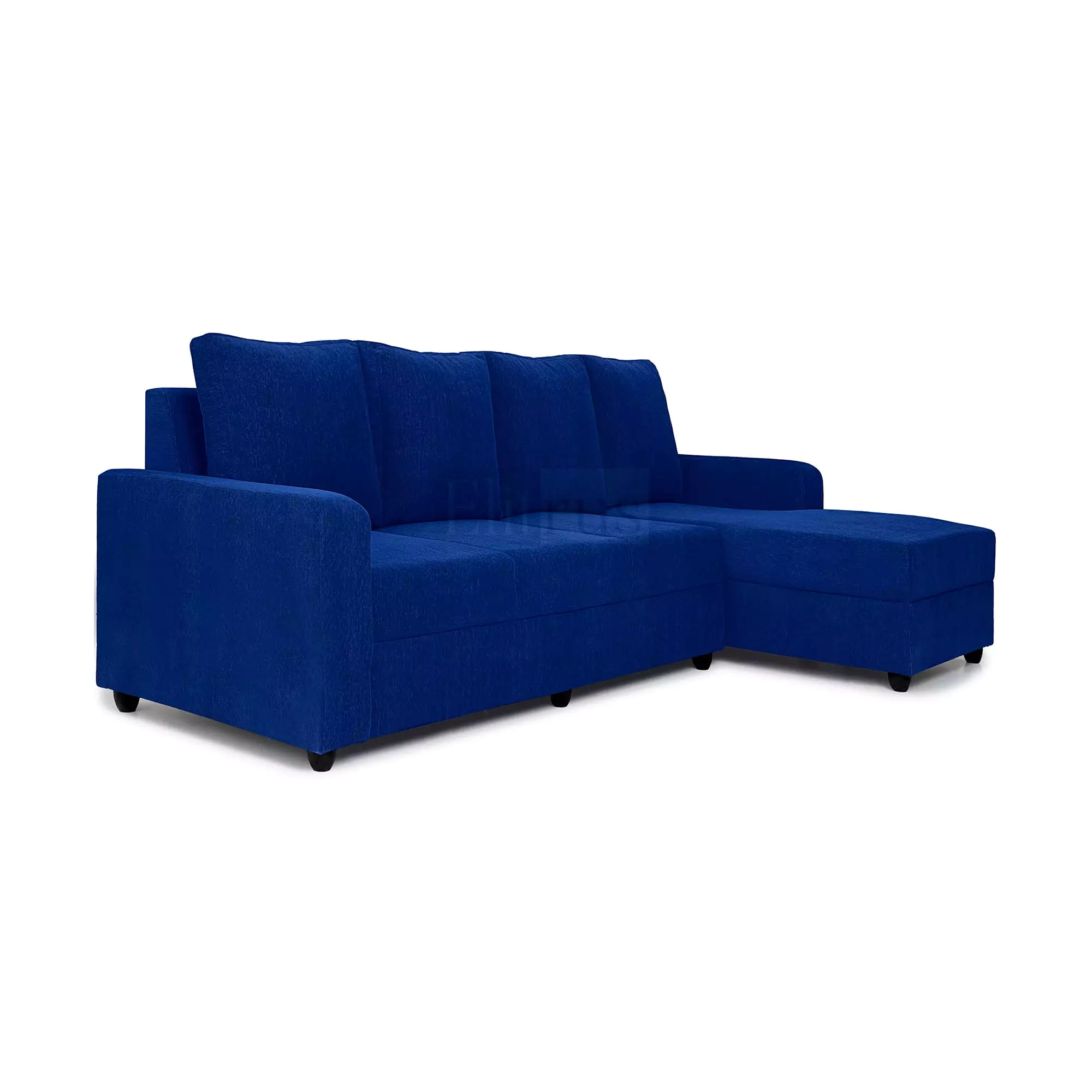 Klassik Blue L Shape Sofa (5 Seater - Left )  by Elitrus