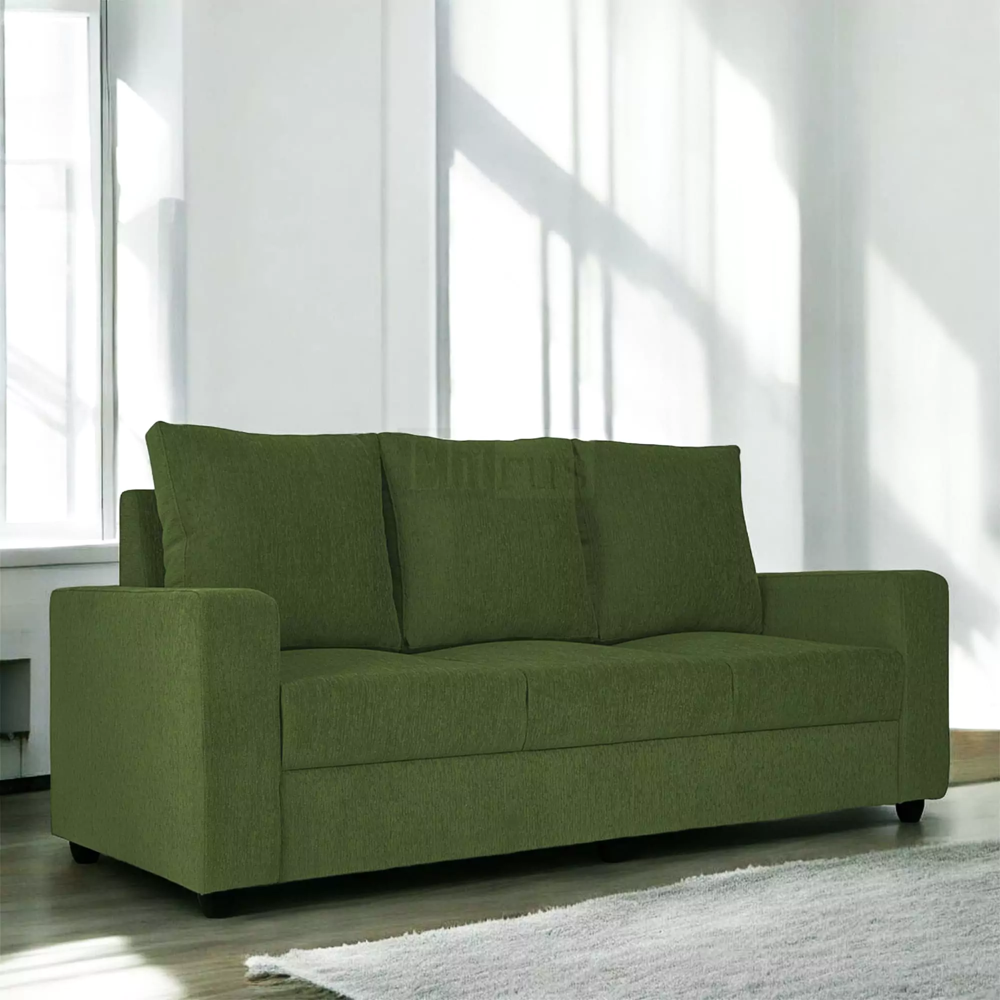 Klassik Green 3 Seater Sofa by Elitrus 