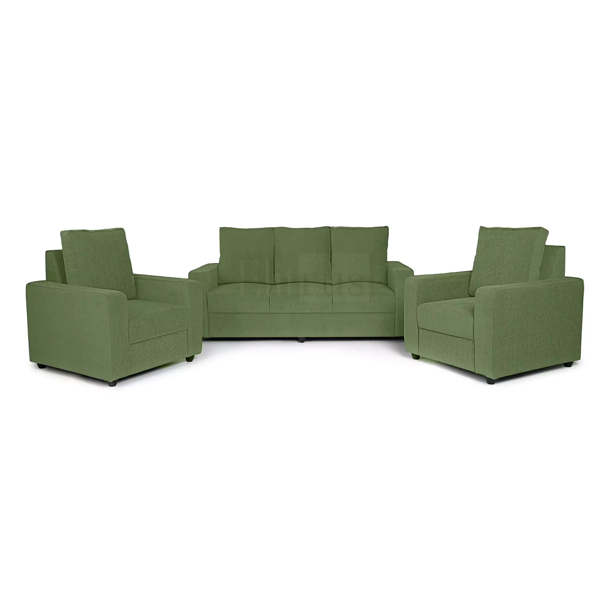 Combo 15 - Klassik Green 3 Seater + 1 Seater + 1 Seater Sofa by Elitrus