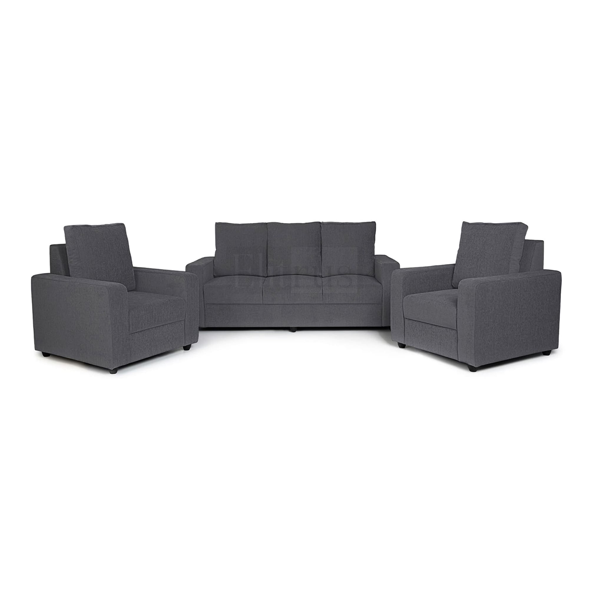 Combo 16 - Klassik Grey 3 Seater + 1 Seater + 1 Seater Sofa by Elitrus