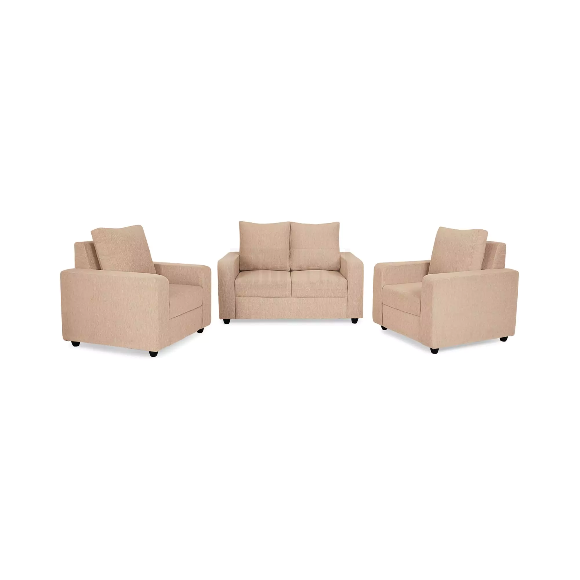 Combo 17 - Klassik Beige 2 Seater + 1 Seater + 1 Seater Sofa by Elitrus