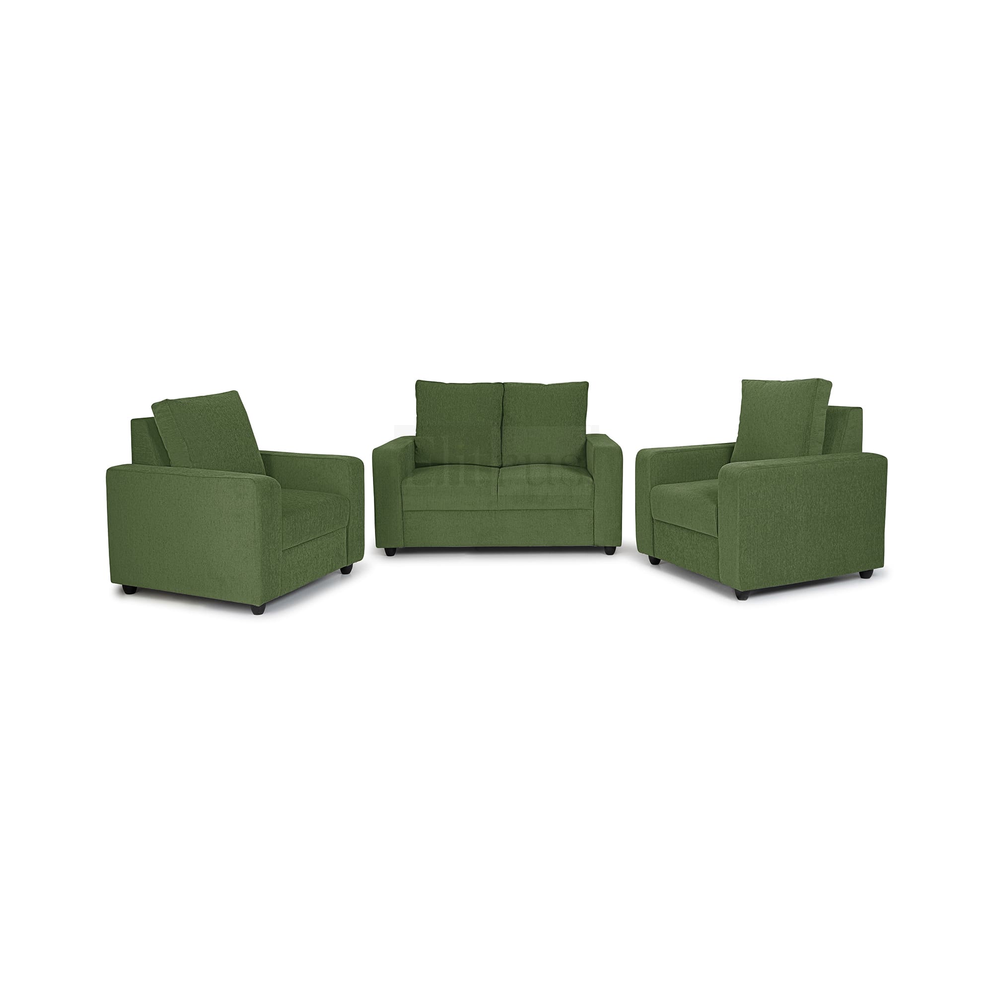 Combo 19 - Klassik Green 2 Seater + 1 Seater + 1 Seater Sofa by Elitrus