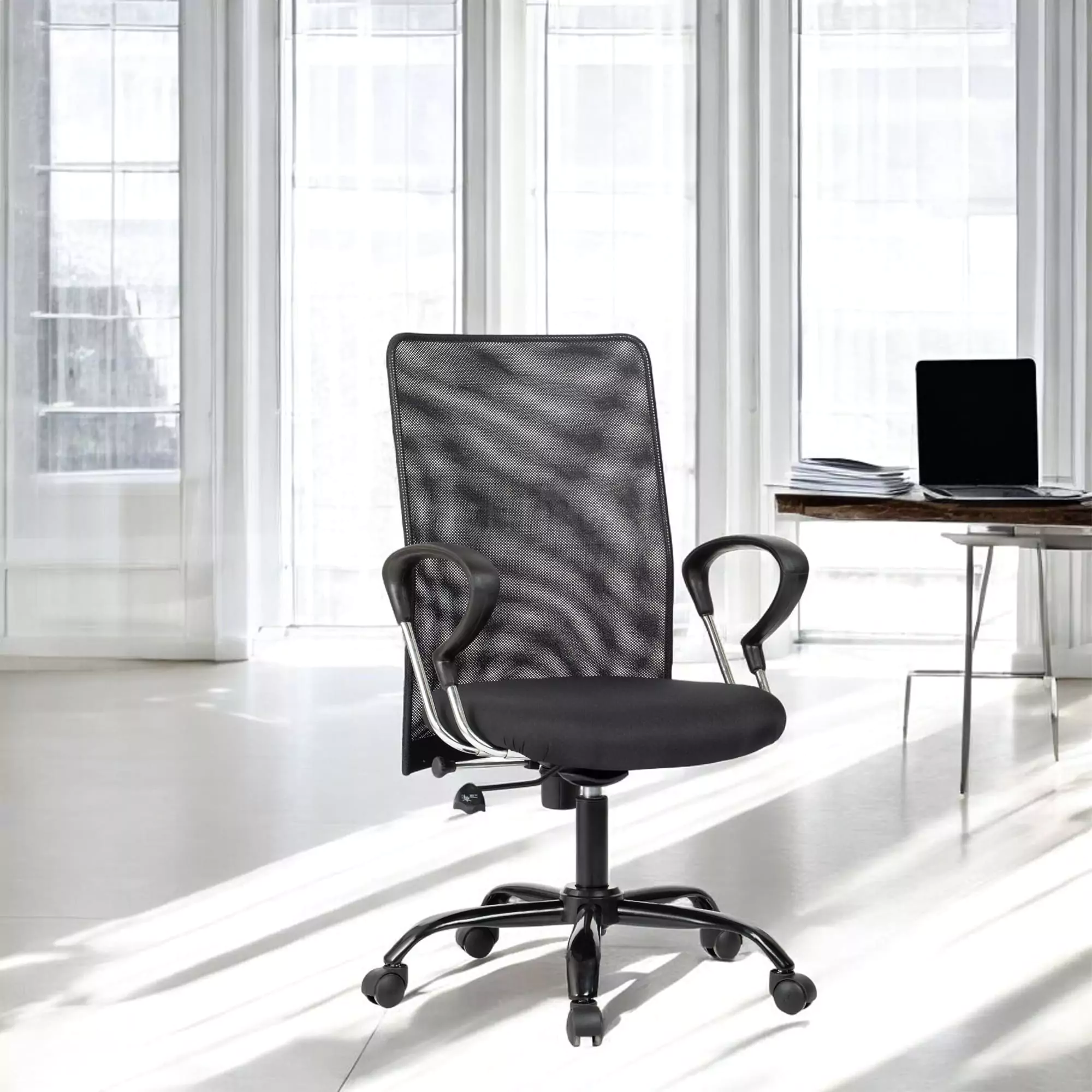 Elitrus Mesh Ergonomic Office Chair in Black Colour